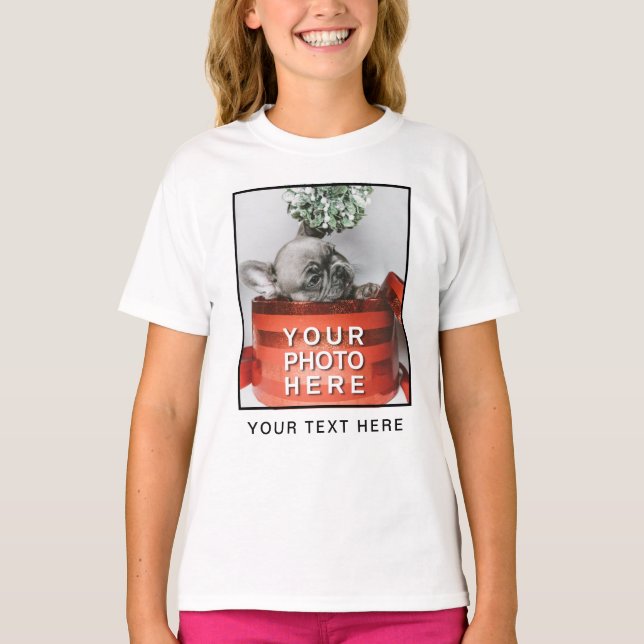 Crie Sua Própria Camiseta com Foto e Texto Persona (Frente)
