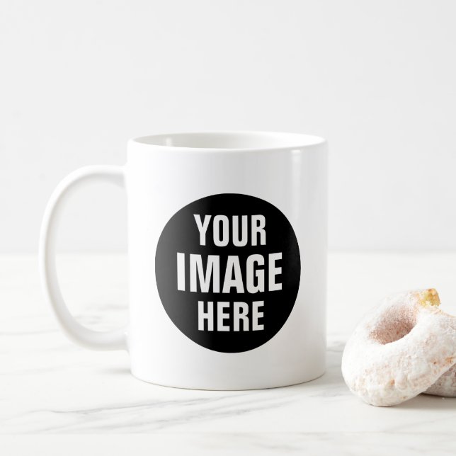 Crie Sua Própria Caneca de Café de 11oz com Duas C (Com Donut)
