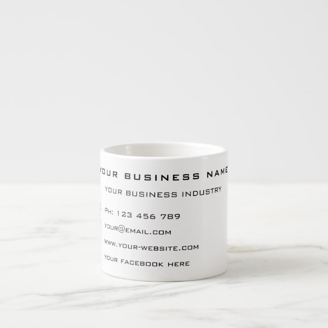 Crie Sua Própria Caneca de Café Espresso Promocion (Frente)