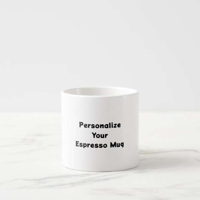 Crie Sua Própria Caneca de Espresso (Frente)