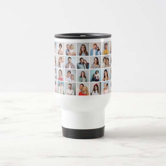 Crie sua própria Caneca de viagem de 36 fotos (Centro)