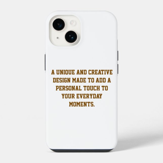 Crie sua própria capa dura para iPhone 14 (Verso)