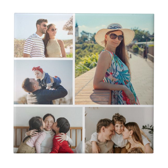 Crie Sua Própria Colagem de 5 Fotos (Frente)