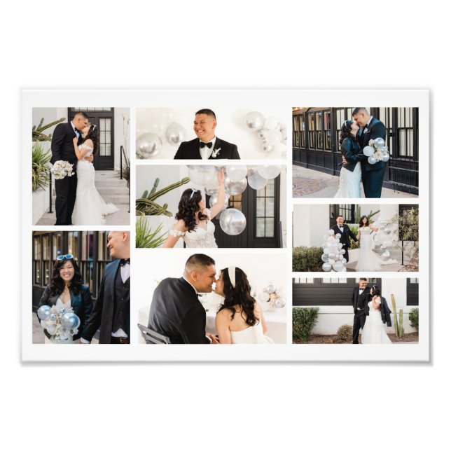 Crie sua própria colagem de 8 fotos (Frente)