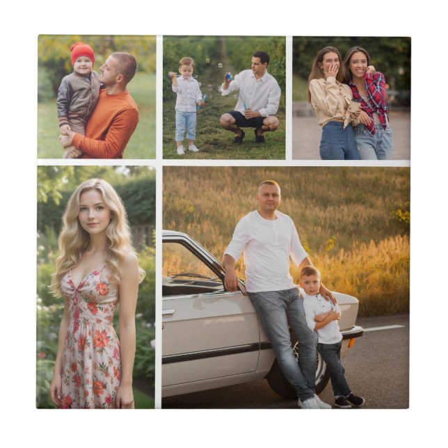 Crie sua própria colagem de fotos (Frente)