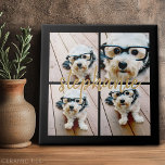 Crie sua própria colagem de fotos 4 - Nome do scri<br><div class="desc">Use até quatro fotos de telefone quadradas ou selfie para criar um presente exclusivo e pessoal. Ou você pode ficar com o filhote hipster e fazer uma moda. Se precisar ajustar as fotos,  clique na ferramenta personalizar para fazer alterações.</div>