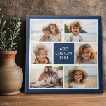Crie sua própria colagem de fotos - 6 fotos Monogr<br><div class="desc">Use até seis fotos quadradas para criar um presente exclusivo e pessoal. Se precisar ajustar as fotos,  clique na ferramenta personalizar para fazer alterações.</div>