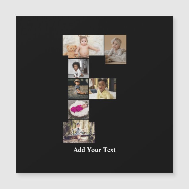 Crie Sua Própria Colagem de Fotos com a Letra F (Frente)