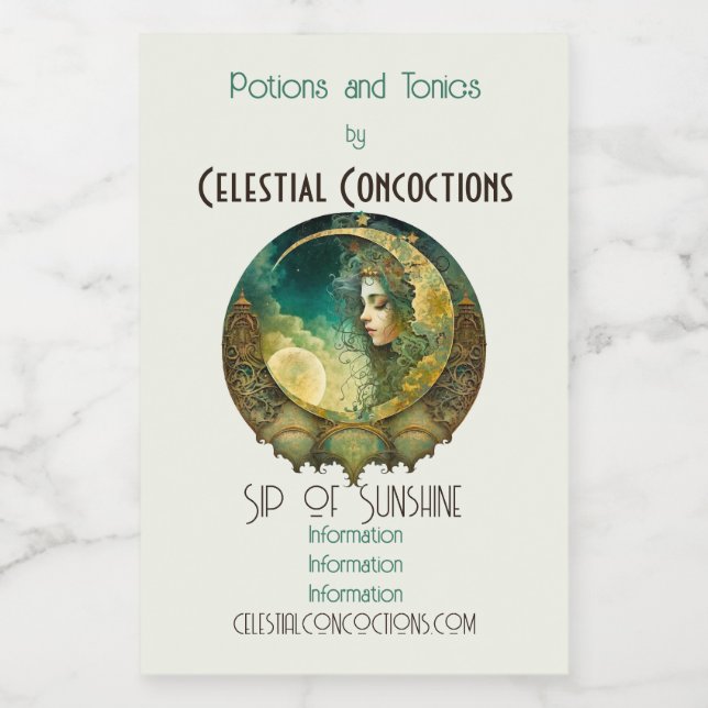 Crie Sua Própria Criança Vitoriana Steampunk Moon (Rótulo Único)