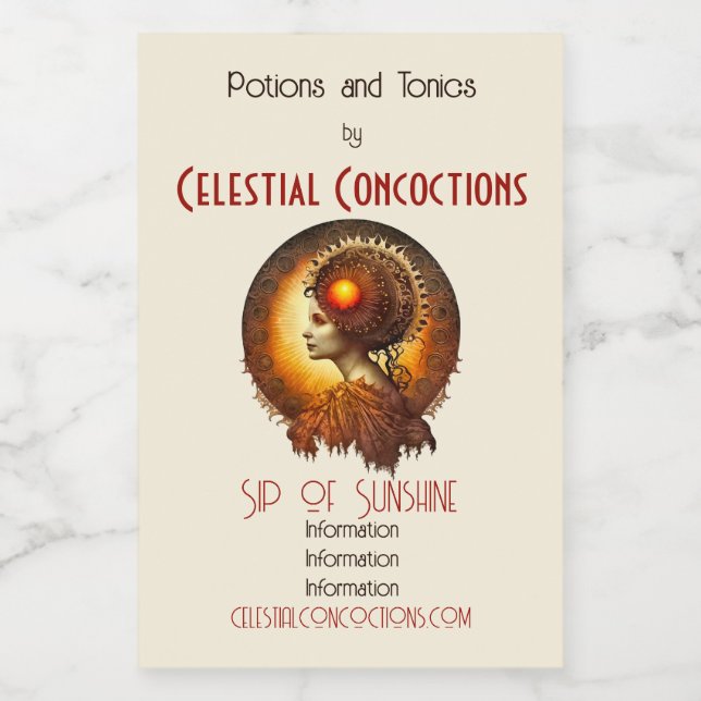 Crie sua própria Deusa do Sol Vitoriana (Rótulo Único)