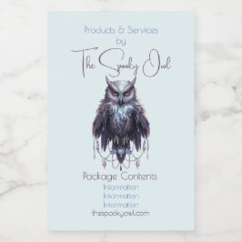 Crie Sua Própria Etiqueta Apothecary Coruja Com Ce