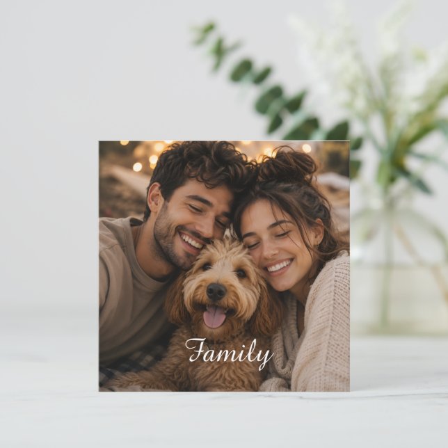 Crie sua própria família personalizada (Em pé/Frente)