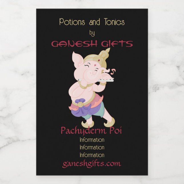 Crie Sua Própria Flauta Colorida Ganesh (Rótulo Único)