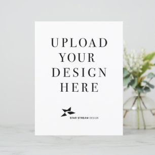 Crie sua própria folha de papel vertical Design