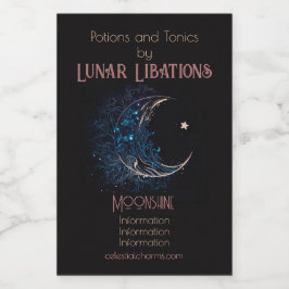 Crie sua própria lua azul e Dourada mística