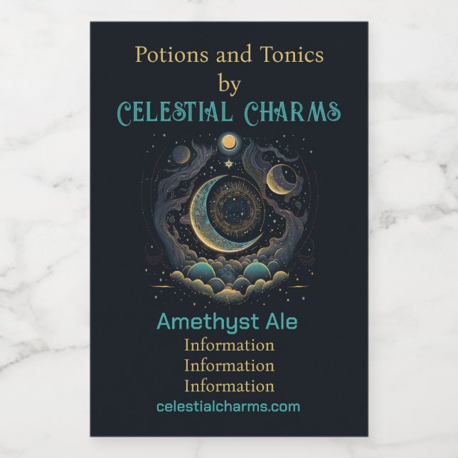 Crie Sua Própria Lua Celestial E Nuvens (Rótulo Único)