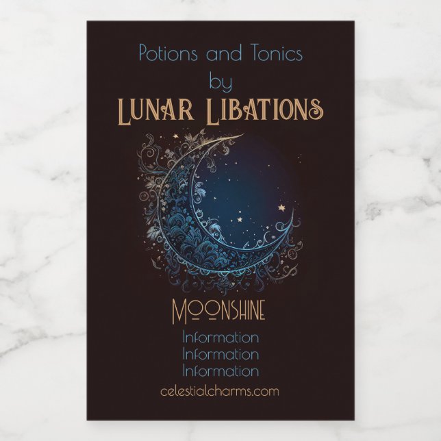 Crie Sua Própria Lua de Filigrana Magnética (Rótulo Único)