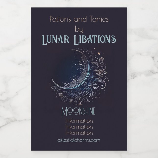 Crie sua própria lua de prata mística (Rótulo Único)