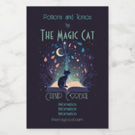 Crie sua própria magia de gato preto místico