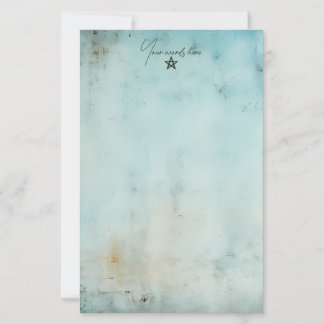 Crie Sua Própria Papelaria Grunge Azul Turquesa