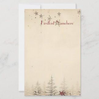 Crie Sua Própria Papelaria Vintage Cinza Vermelho