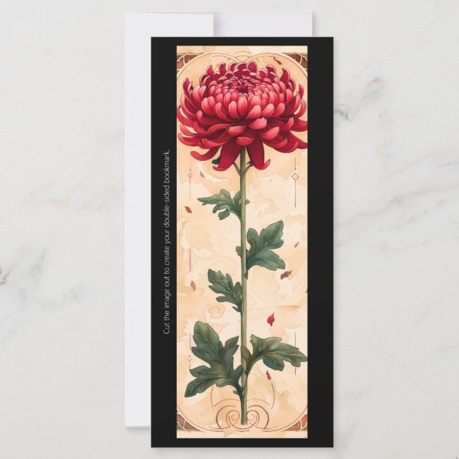 Crie Sua Própria Placa De Favorito De Chrysanthemu (Frente)