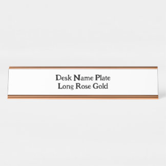 Crie Sua Própria Placa de Nome de Mesa em Ouro Ros