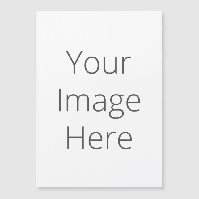 Crie sua própria placa magnética fina personalizad (Frente)