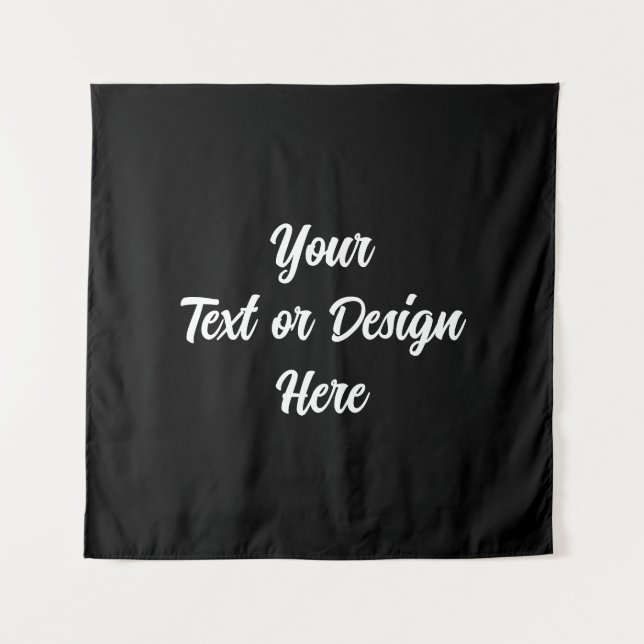 Crie sua própria tapeçaria preta (Frente)