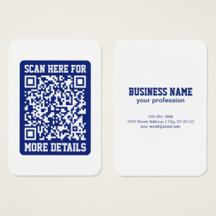 Crie um código QR escaneável   Azul Marinho (editá