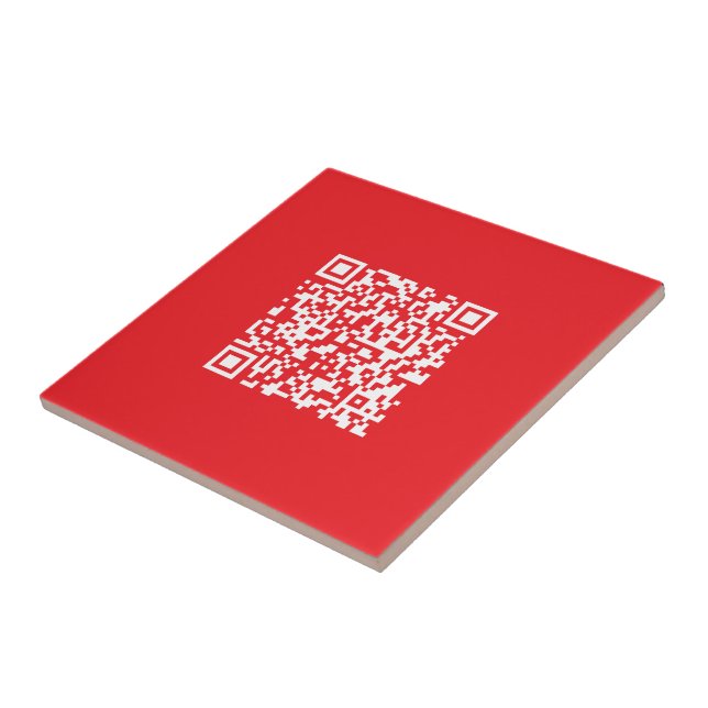 Crie um código QR vermelho digitalizável (editável (Lateral)