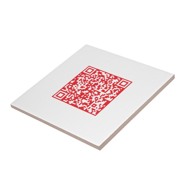Crie um código QR vermelho digitalizável (editável (Lateral)