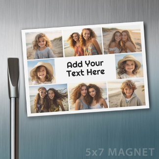 Crie uma colagem personalizada de 8 fotos com text