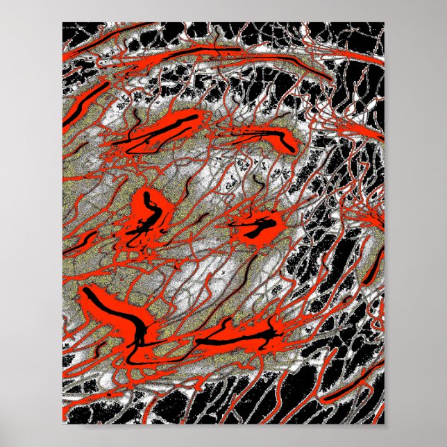 Crimson Fluidmotion Poster (Frente)