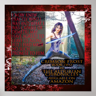 Crimson Frost Poster Semi-Gloss