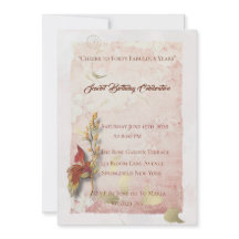 Crimson sussurra convite para aniversário de 40 an