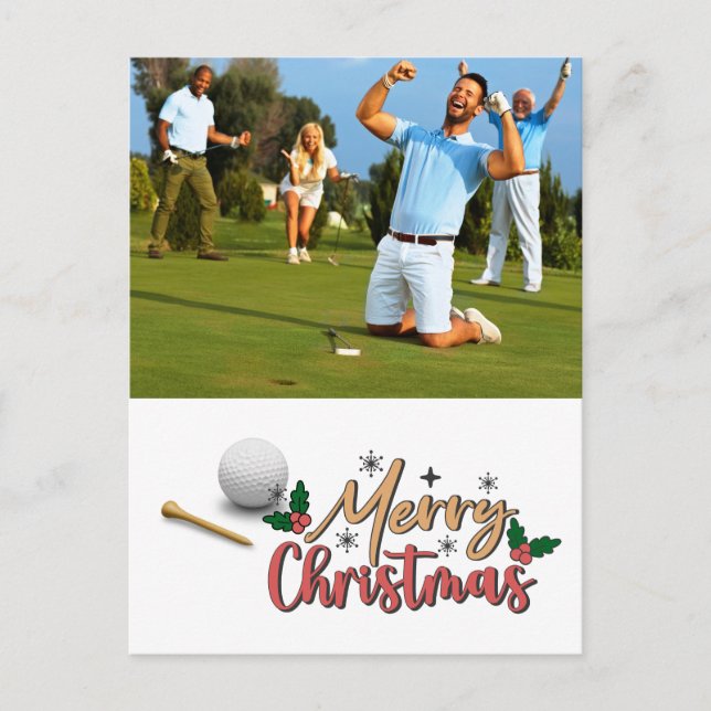 Crio Golfer, você tem o cartão de Natal (Frente)