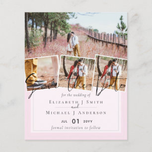 Crio Próprio Moderno Salve a Data Cartões de Casam