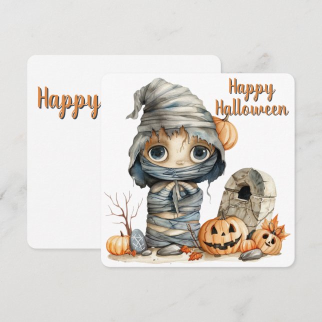 Cript Cutie - Autumn Leaves & Mummy Mishead (Frente/Verso)