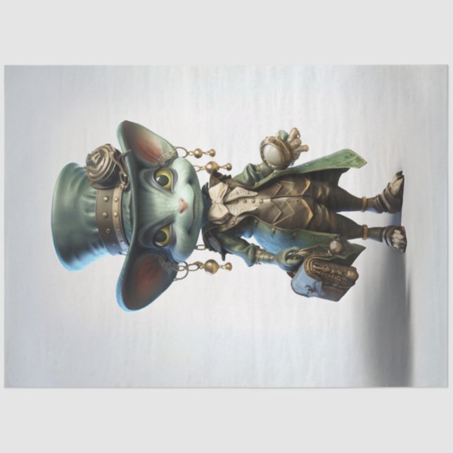 Críquete de Penélope de Papel Tecido de Decoupage (Frente )