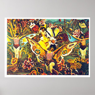 Crisálida e borboleta - poster