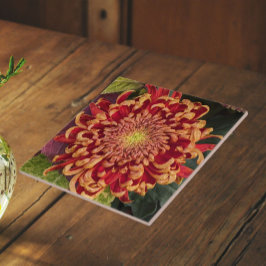 Crisântemo Floral Vermelho e Amarelo