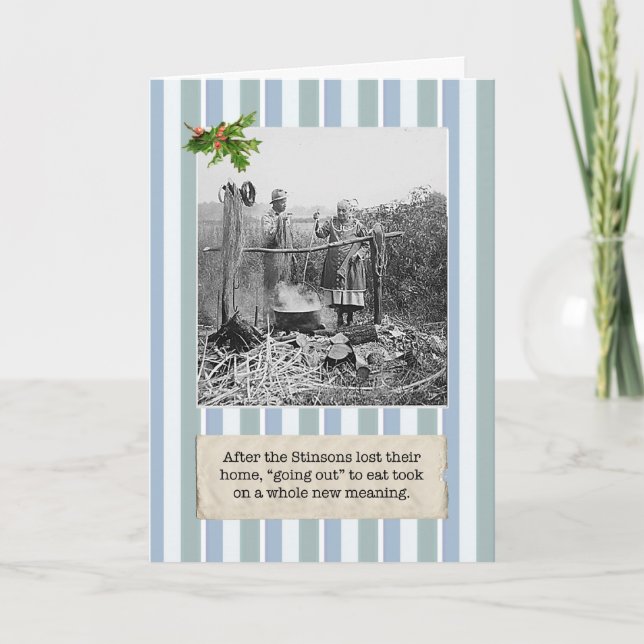 Crise financeira perdeu nosso cartão de Natal domé (Frente)