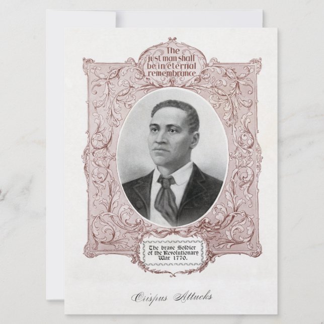 Crispus Attucks: mártir da Revolução Americana (Frente)