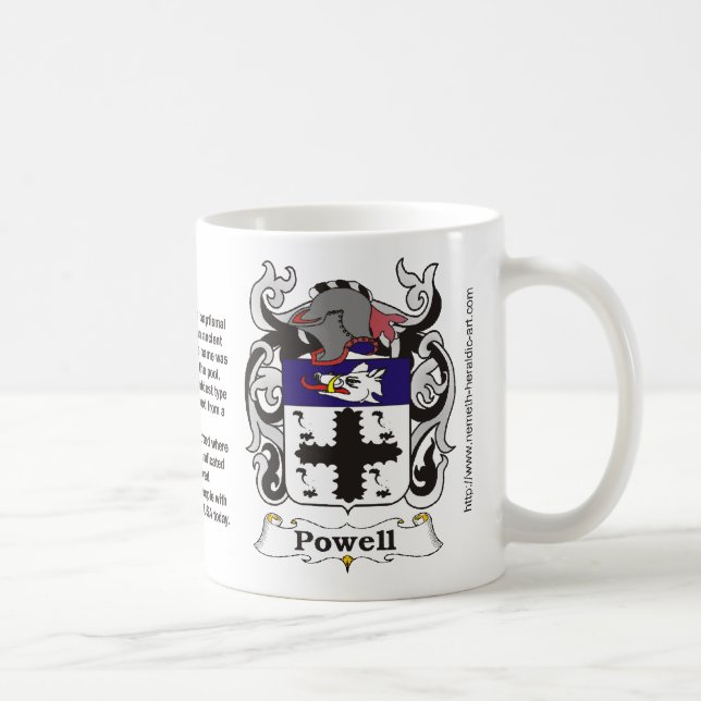 Crista da família de Powell em uma caneca (Direita)