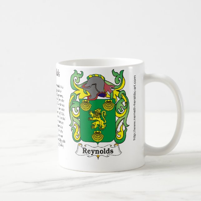 Crista da família de Reynolds em uma caneca (Direita)