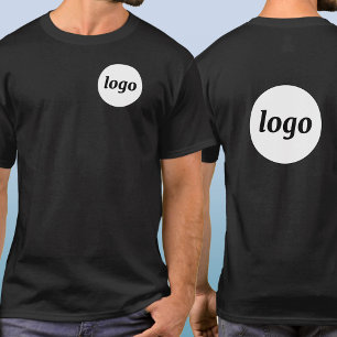 Crista de Logotipo Simples e Camiseta de Negócios 