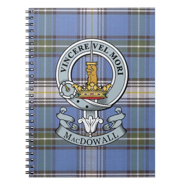 Crista de MacDowall + Caderno do Tartan (Frente)