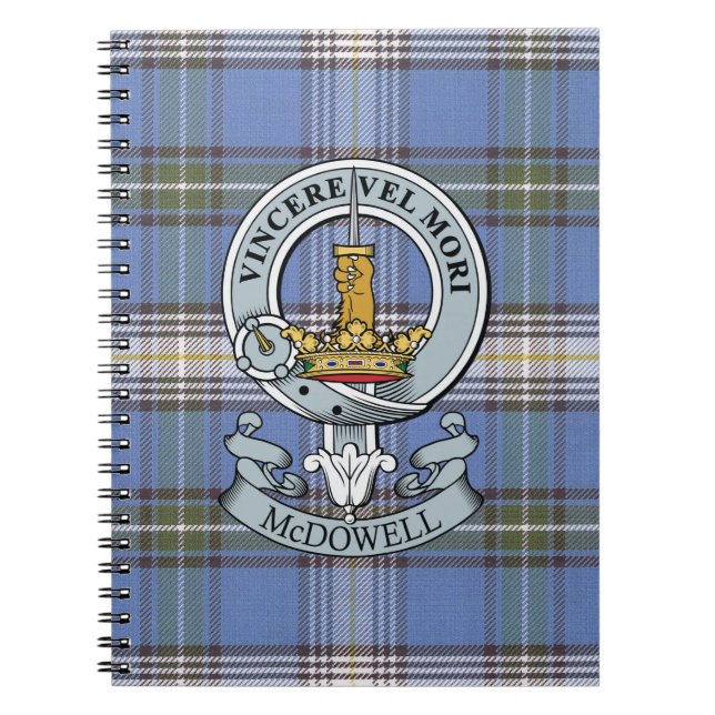 Crista de McDowell + Caderno do Tartan (Frente)