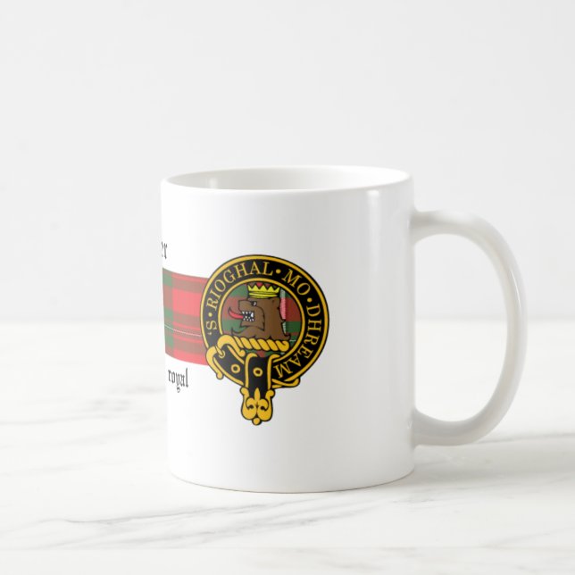 Crista do cervejeiro e caneca escocesas do Tartan (Direita)